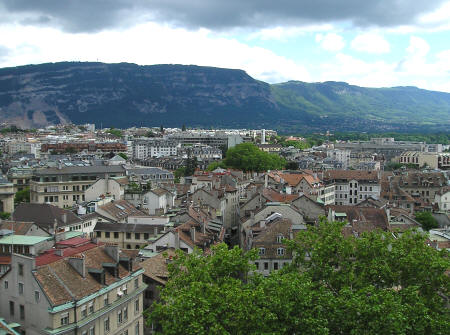 Swiss Alps near Geneva Switzerland